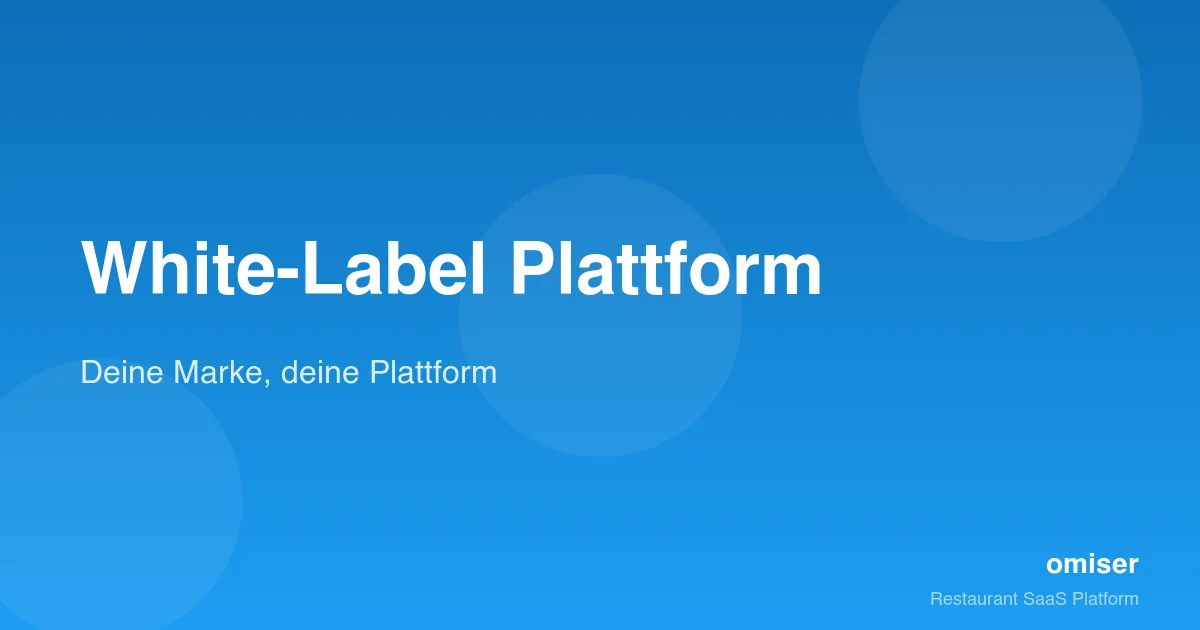White-Label — deine eigene Marke statt Plattform-Logo