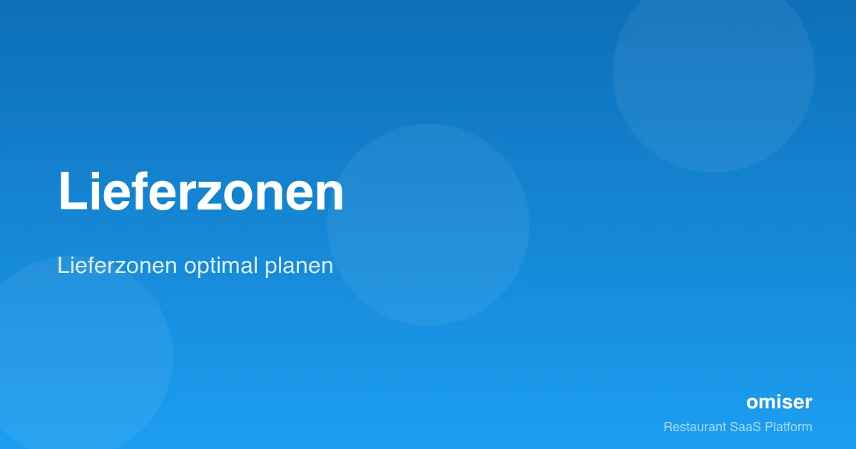Lieferzonen richtig einrichten — Polygon statt PLZ-Liste